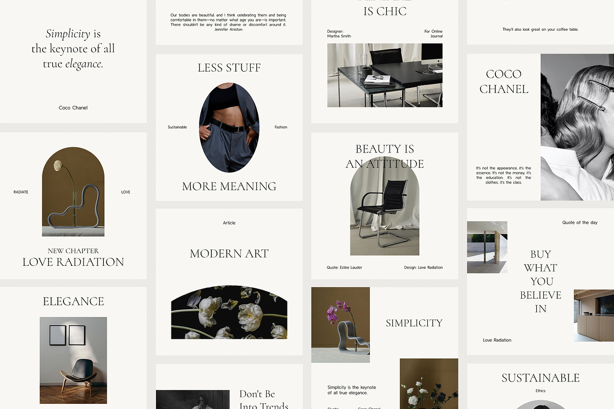 CANVA PS Instagram Templates Posts, a Social Media Template by Love Radiation Studio (Photo 2 of 16)