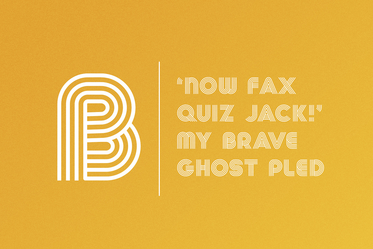 Summer 0f 76 - Multi-Line Font preview 7