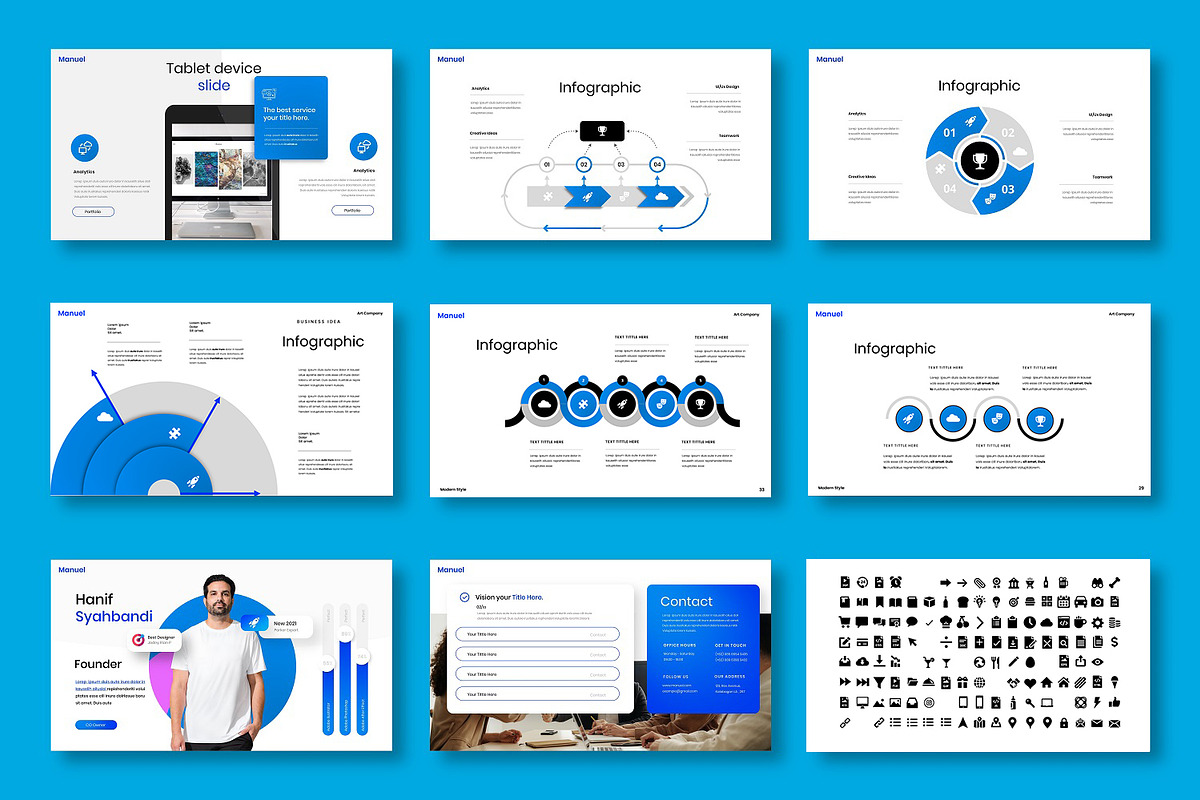 Manuel – Business PowerPoint Templat, a Presentation Template by Dens Creative Studio (Photo 5 of 6)
