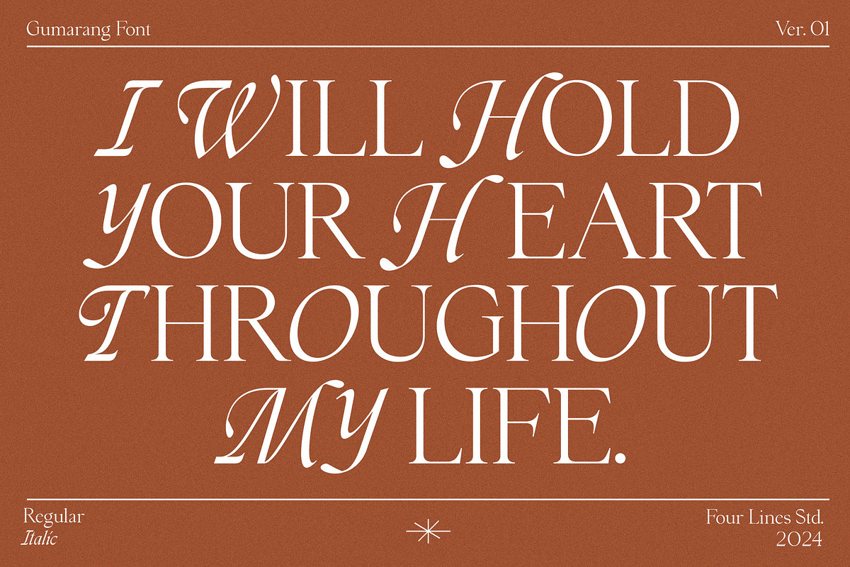 Gumarang - Serif Font, a Serif Font by Four Lines Std. (Photo 9 of 14)