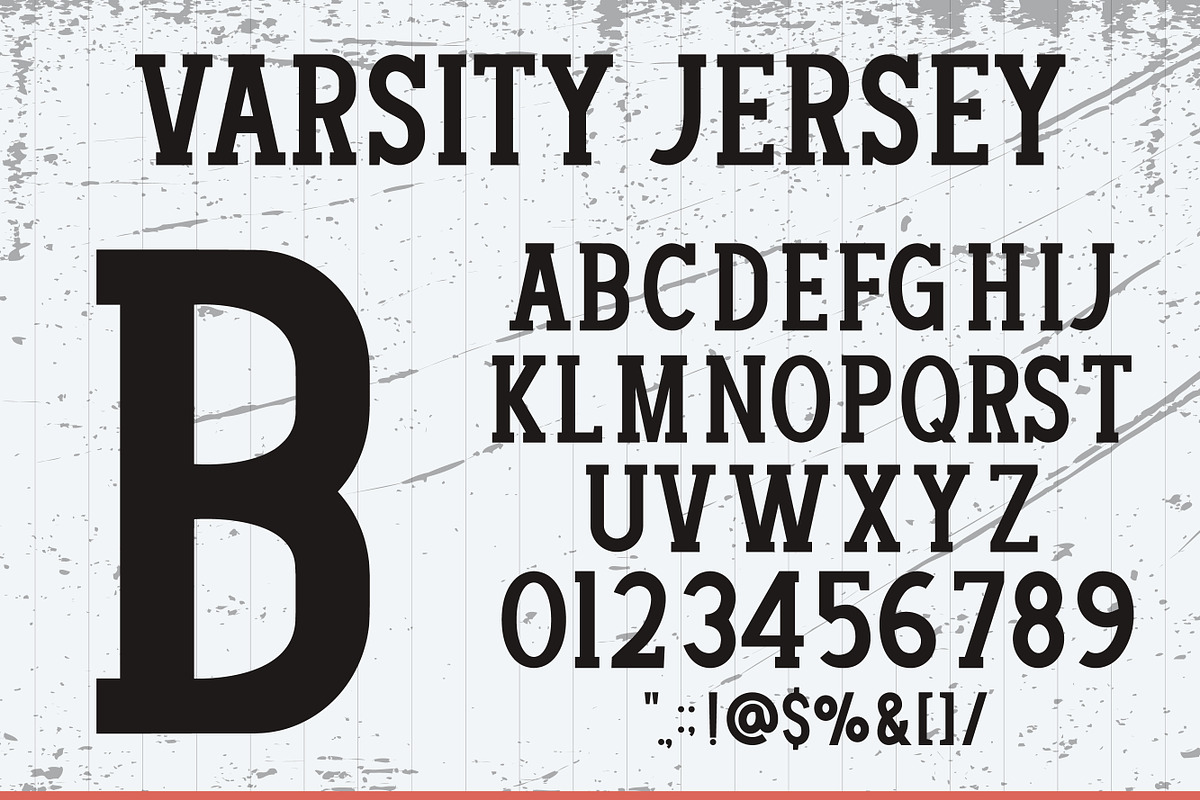 Varsity college sporty, a Slab Serif Font by Mini_World (Photo 8 of 9)