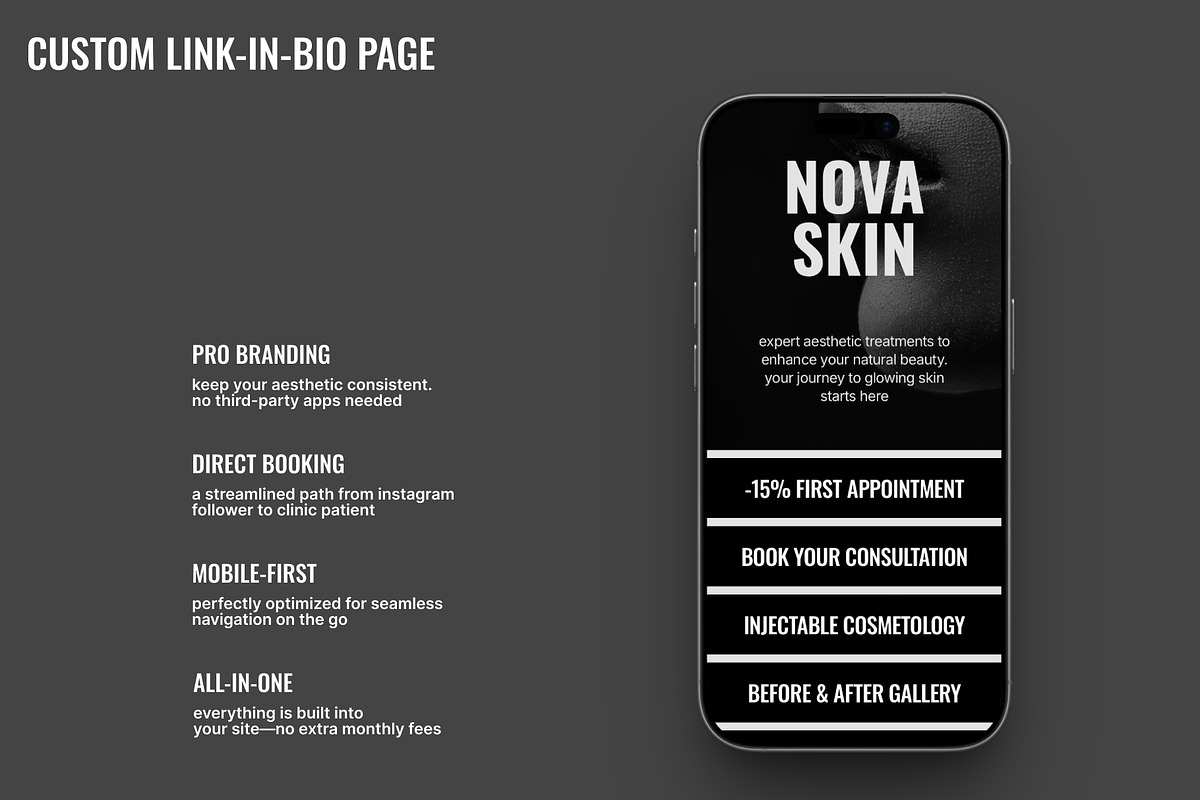 Aesthetic Medicine & Skincare Design, a Squarespace Template by Maria S. Studio (Photo 8 of 9)