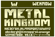 Metal Kingdom font, a Font by weknow (Thumbnail 1 of 5)