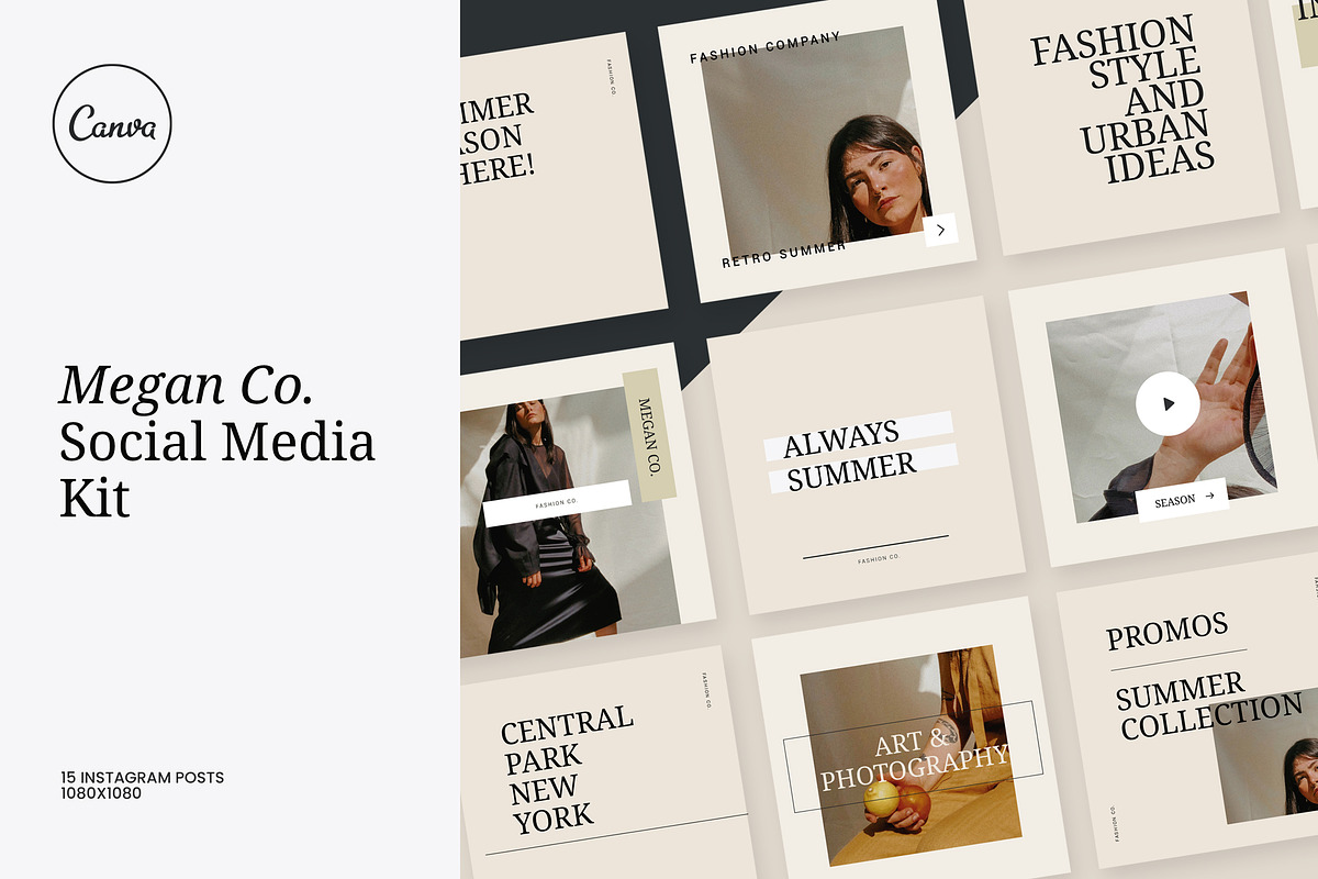 Megan Co. Social Media Kit, a Social Media Template by Design District (Photo 1 of 7)