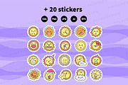 Cute kawaii sun, a Decorative Illustration by Palau (Thumbnail 12 of 12)