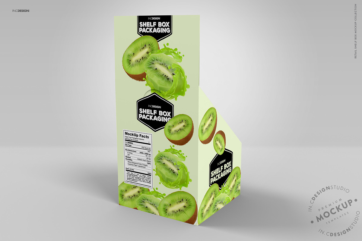 Retail Shelf Box 16 Packaging Mockup, a Packaging Mockup by INCDesign (Photo 3 of 6)