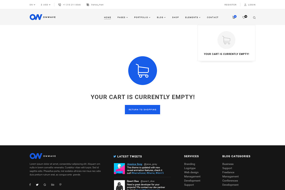 OnWave — Multipurpose PSD Template, a Websites & App Template by ScienteCraft (Photo 34 of 51)