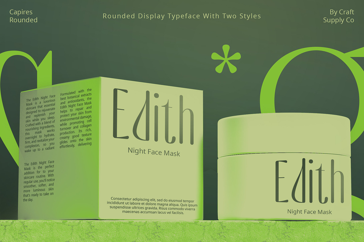 Capires Rounded, a Sans Serif Font by Craft Supply Co. (Photo 7 of 8)