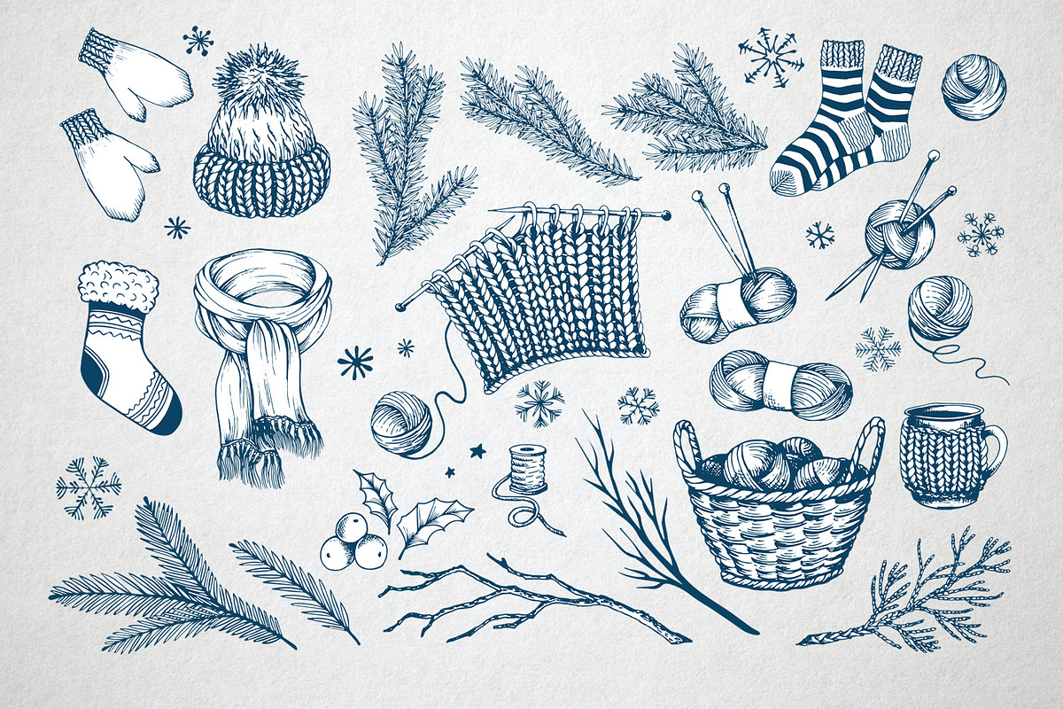 Christmas Snowmen ClipArt Collection, an Object Graphic by Jeanna Draw (Photo 3 of 14)