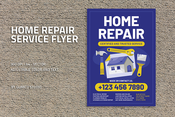 Home Repair Service Flyer preview 5