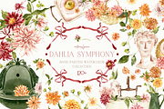 Dahlia Watercolor Collection, a Decorative Illustration by ArtMaslyana (Thumbnail 15 of 15)