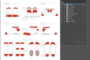 Low Cut Socks - Template Mockup, an Apparel Mockup by Mark Anthony Media (Thumbnail 4 of 4)