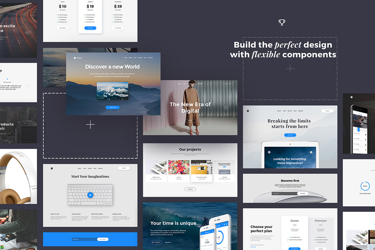 Phoenix Startup UI Kit Pro, an UI Kit Template by itmeo (Photo 2 of 4)