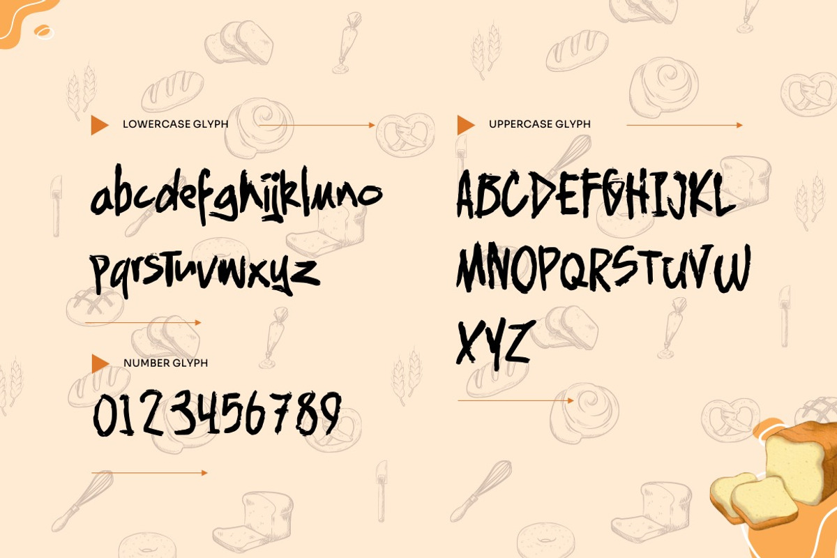 Floast Bread -Brush Handwritten Font, a Handwritten Font by Dhabee (Photo 4 of 14)