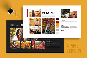 Creative Mood Board Template, a Social Media Template by MightyDesign