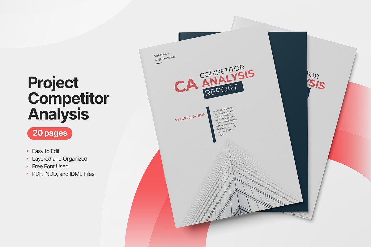Project Competitor Analysis Template, a Brochure Template by TMint Play (Photo 1 of 8)