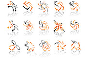 Gray and orange 3D icons, a Solid Icon by Vector Tradition (Thumbnail 1 of 3)