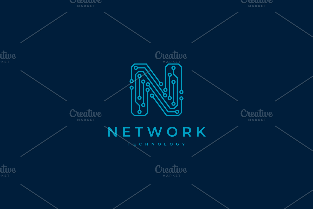 Network Letter N Logo Design, a Branding & Logo Template by yopie (Photo 2 of 5)