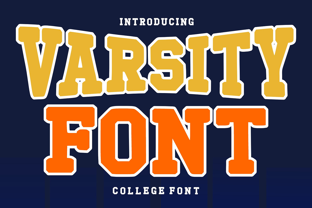 Varsity, a Slab Serif Font by Fourteen Letter (Photo 1 of 6)