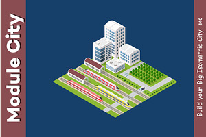 Isometric 3D transport train, a Transportation Illustration by AlexZeL