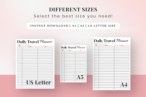 Daily Road-trip Printable Planner