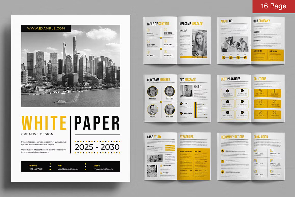 White Paper Bundle, a Brochure Template by ContestDesign (Photo 26 of 30)