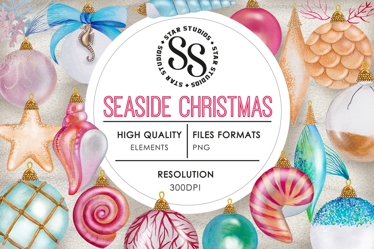 Seaside Christmas, an Illustration by Dana Designs (Photo 1 of 7)