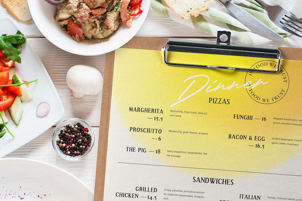 Restaurant Menu Design, a Brochure Template by BigWeek (Photo 4 of 4)