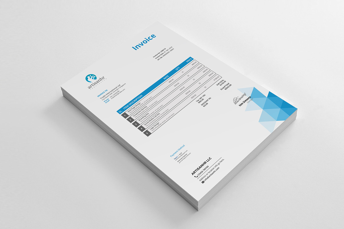 Minimal Branding Identity, a Stationery Template by artisanHR (Photo 3 of 6)