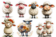 Quirky Sheep Clipart, an Illustration by Designworld (Thumbnail 3 of 4)