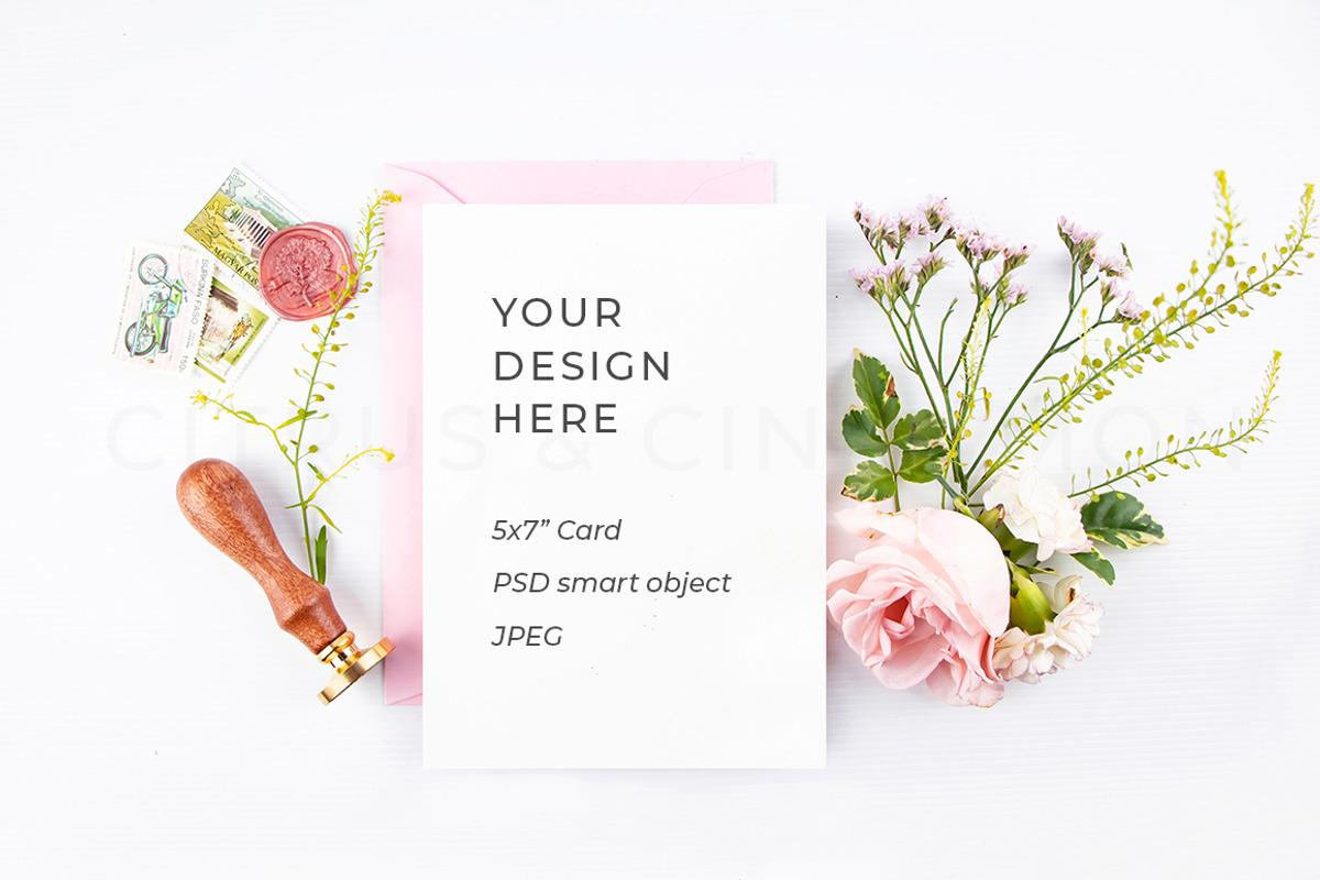 Wedding Stationery Mockup Pack, a Print Template by Citrus and Cinnamon (Photo 3 of 5)