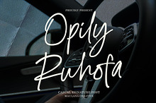 Opily Ruhofa Casual Signature Font