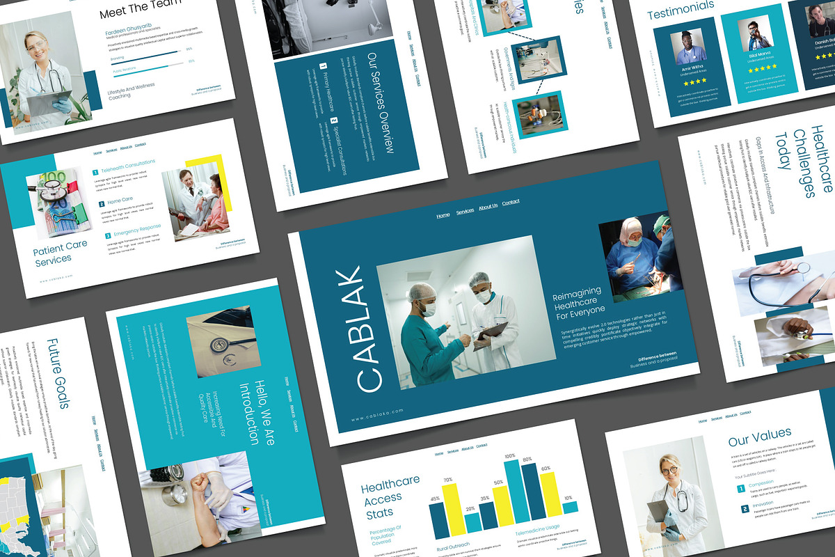 Cablaka Healthcare Keynote, a Presentation Template by Caprio Studio (Photo 1 of 6)