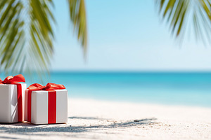 Two beautifully wrapped gifts, a Holiday Photo by MistyDay