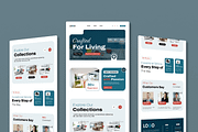 Modern Furniture Shop Landing Page, a Wireframe Template by MightyDesign (Thumbnail 1 of 9)