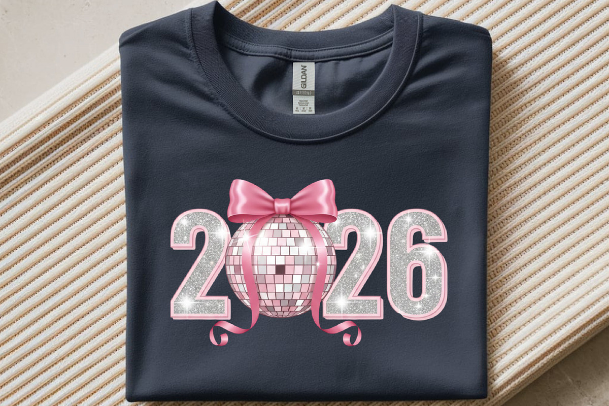 Pink Coquette New Year 2026 Png, an Illustration by SinaCreation (Photo 3 of 10)