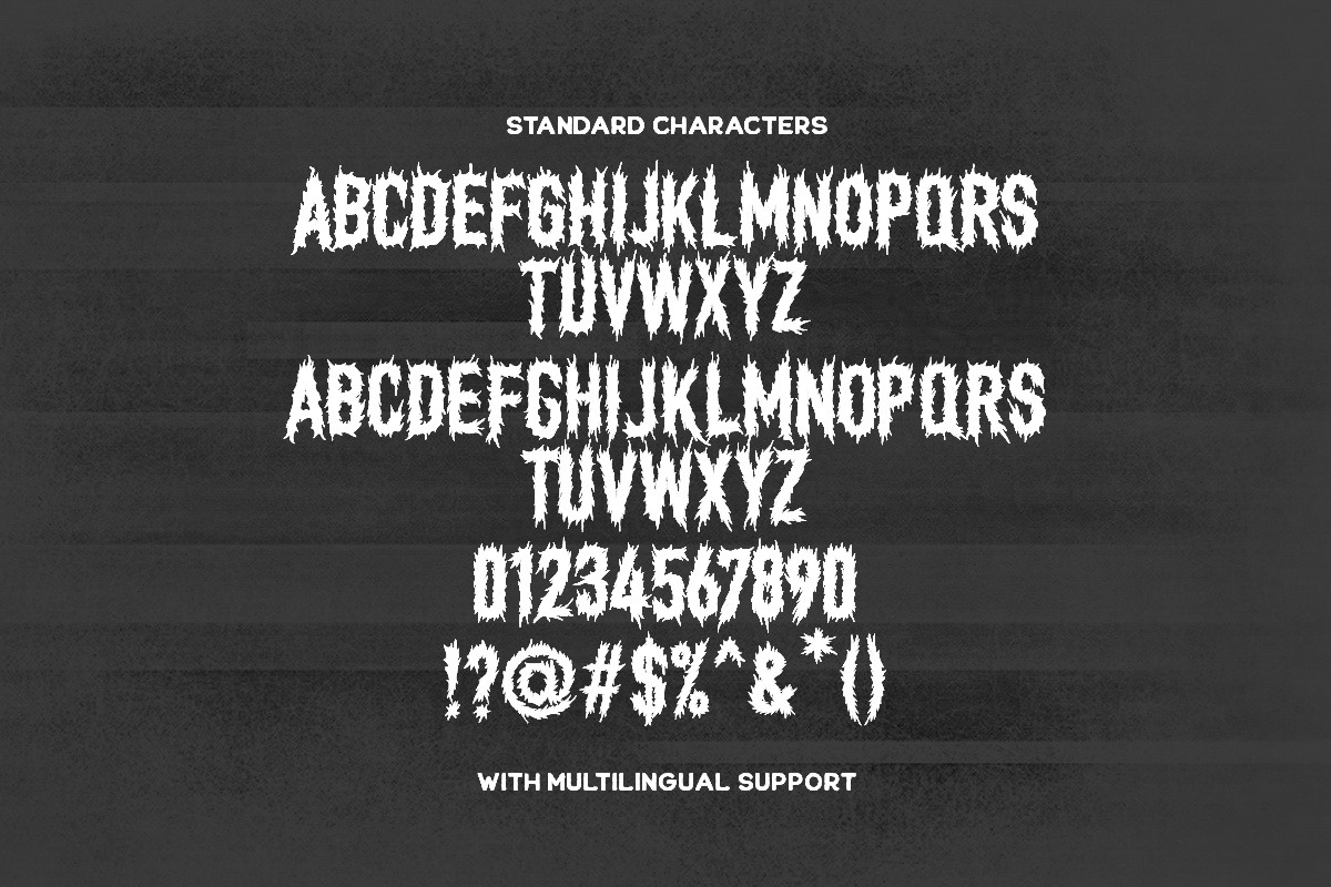 Nether Black Death Metal Font, a Blackletter Font by Letterhend Studio (Photo 7 of 9)