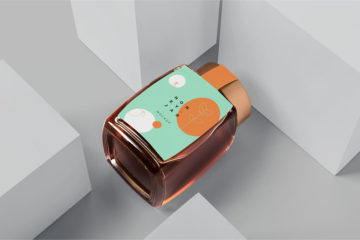 Honey Jar Mockups, a Product Mockup by megostudi0 (Photo 6 of 8)