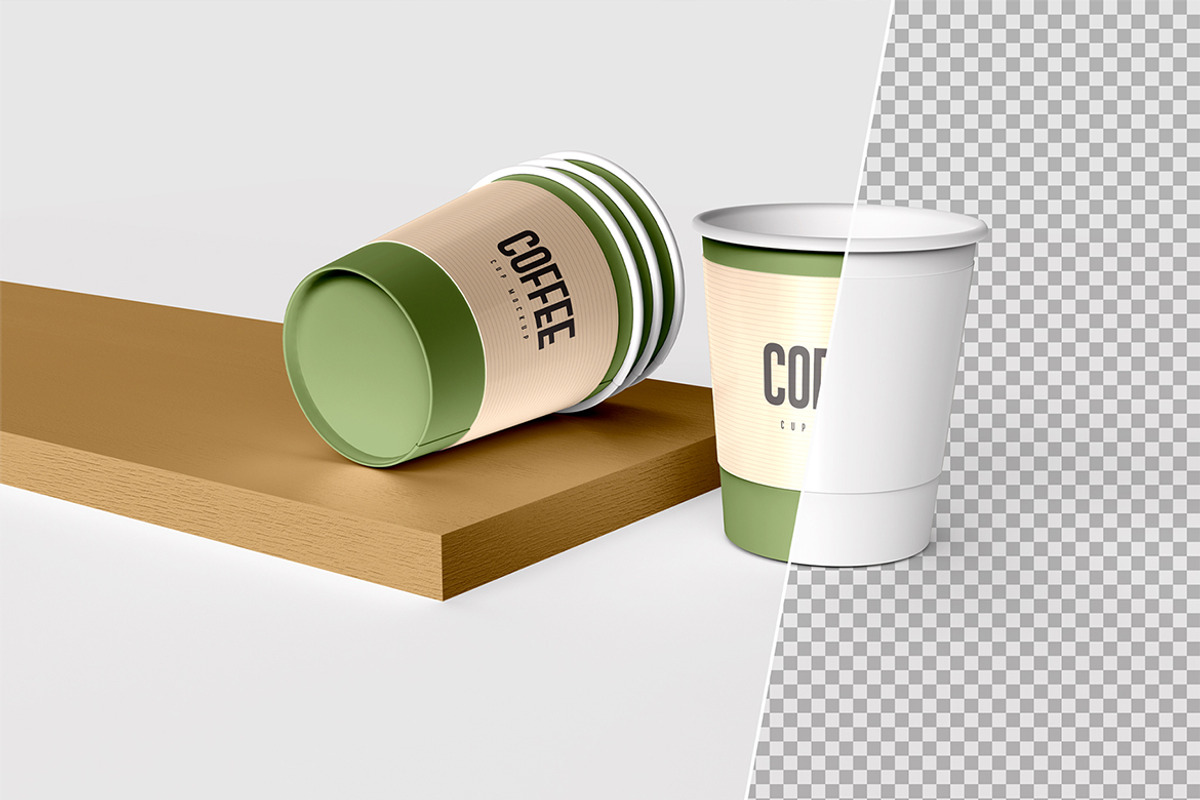 Disposable Coffee Cup Packaging Mock, a Product Mockup by graphypix (Photo 2 of 4)