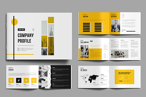 Company Profile Landscape Layout, a Brochure Template by MightyDesign