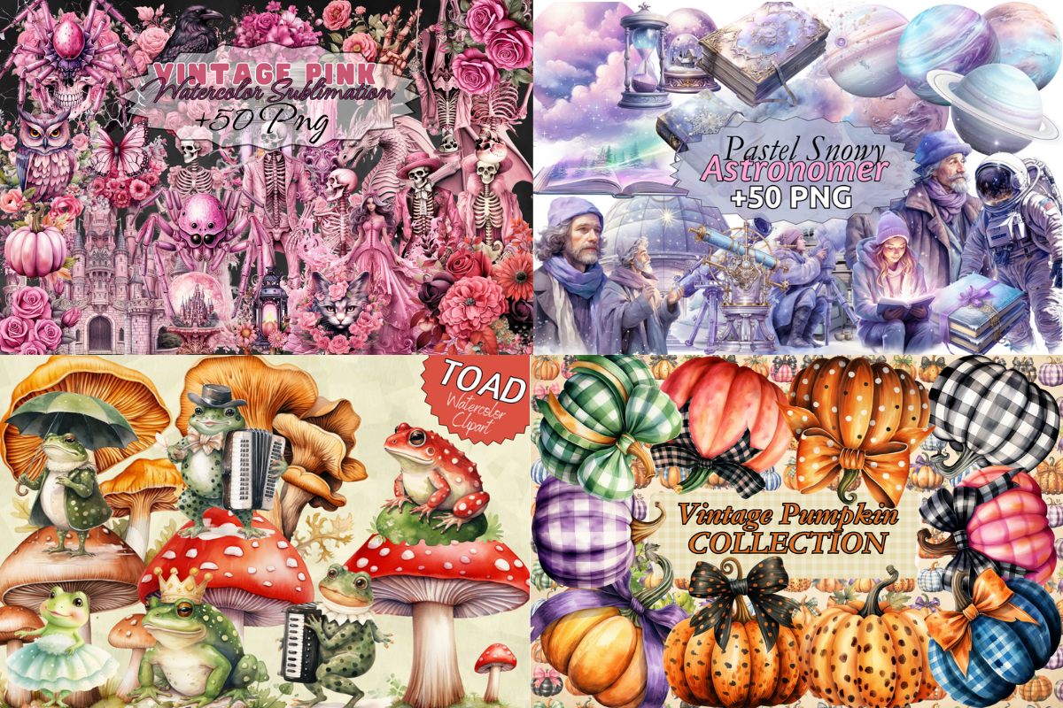 Clipart Bundle -50 in 1 | Big Set, an Object Illustration by Digital Xpress (Photo 6 of 9)