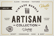 The Artisan Collection, a Font by Hustle Supply Co. (Thumbnail 1 of 9)
