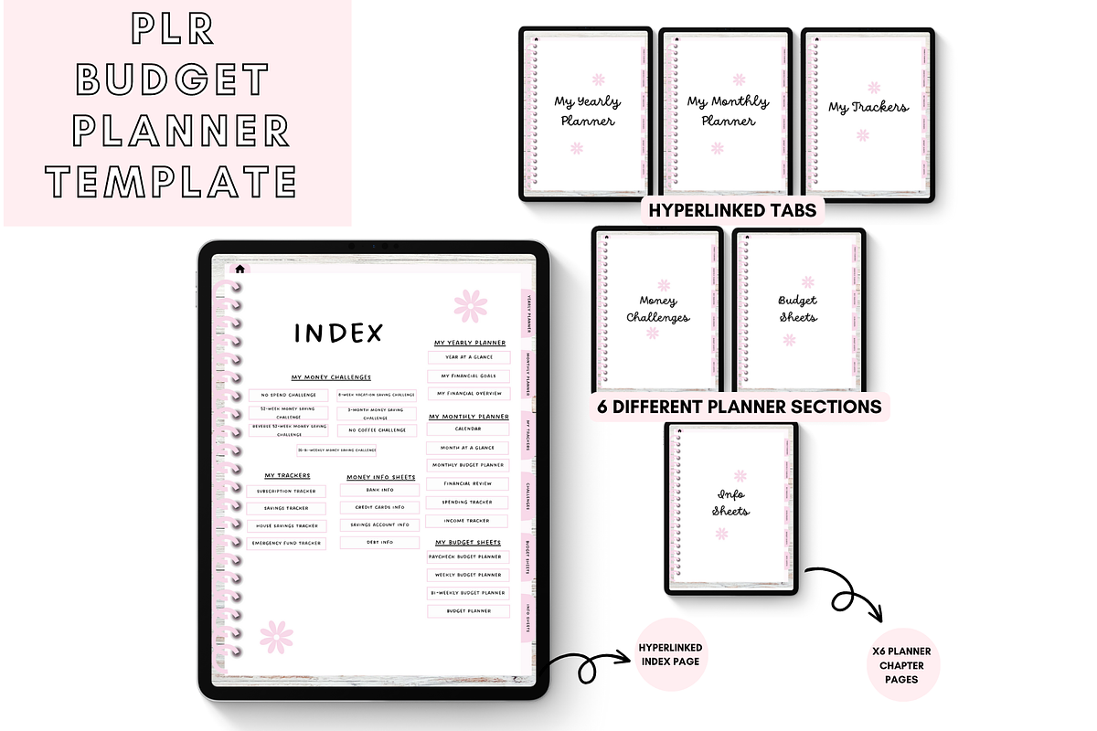 Canva Digital Budget Planner, a Stationery Template by DigitalbossCreations (Photo 3 of 7)