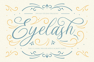 Eyelash - Decorative Script Font