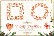 Merry Christmas Watercolor Set, an Illustration by TanataDesign (Thumbnail 8 of 10)