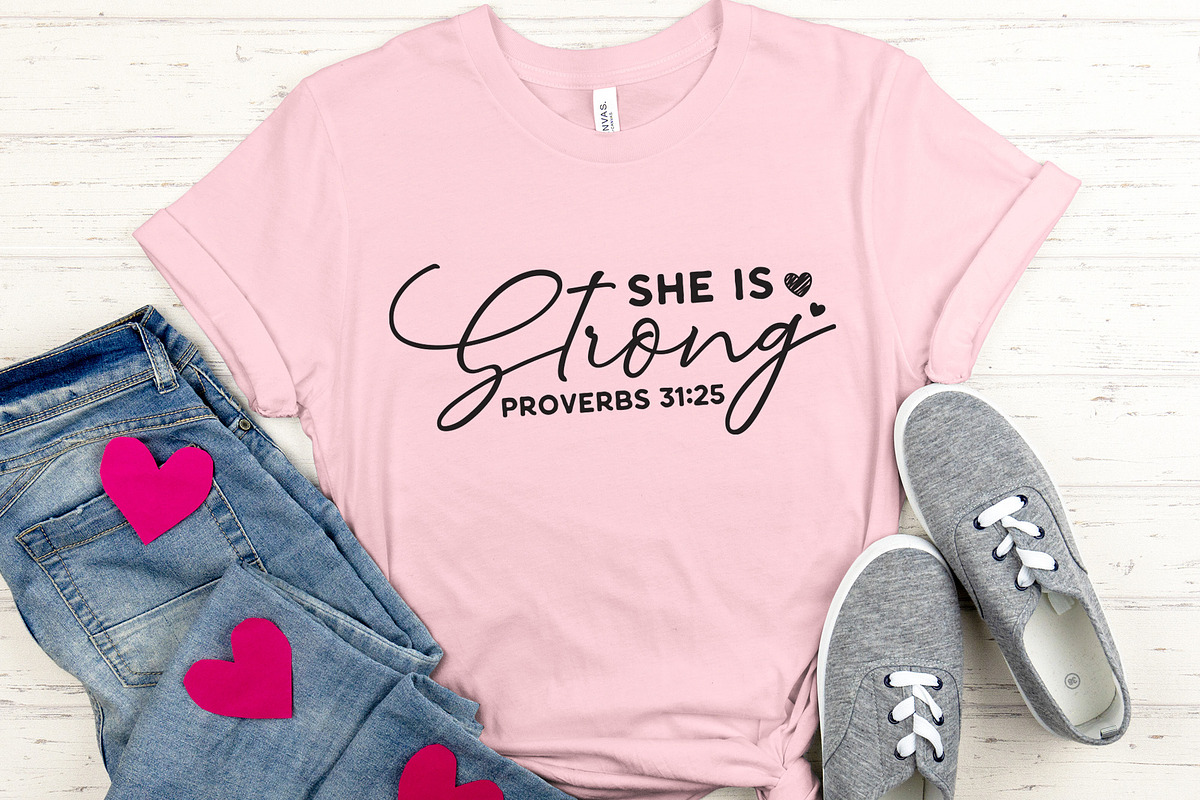 She is Strong - Faith SVG