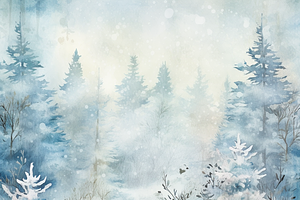 Winter Forest Shabby Chic