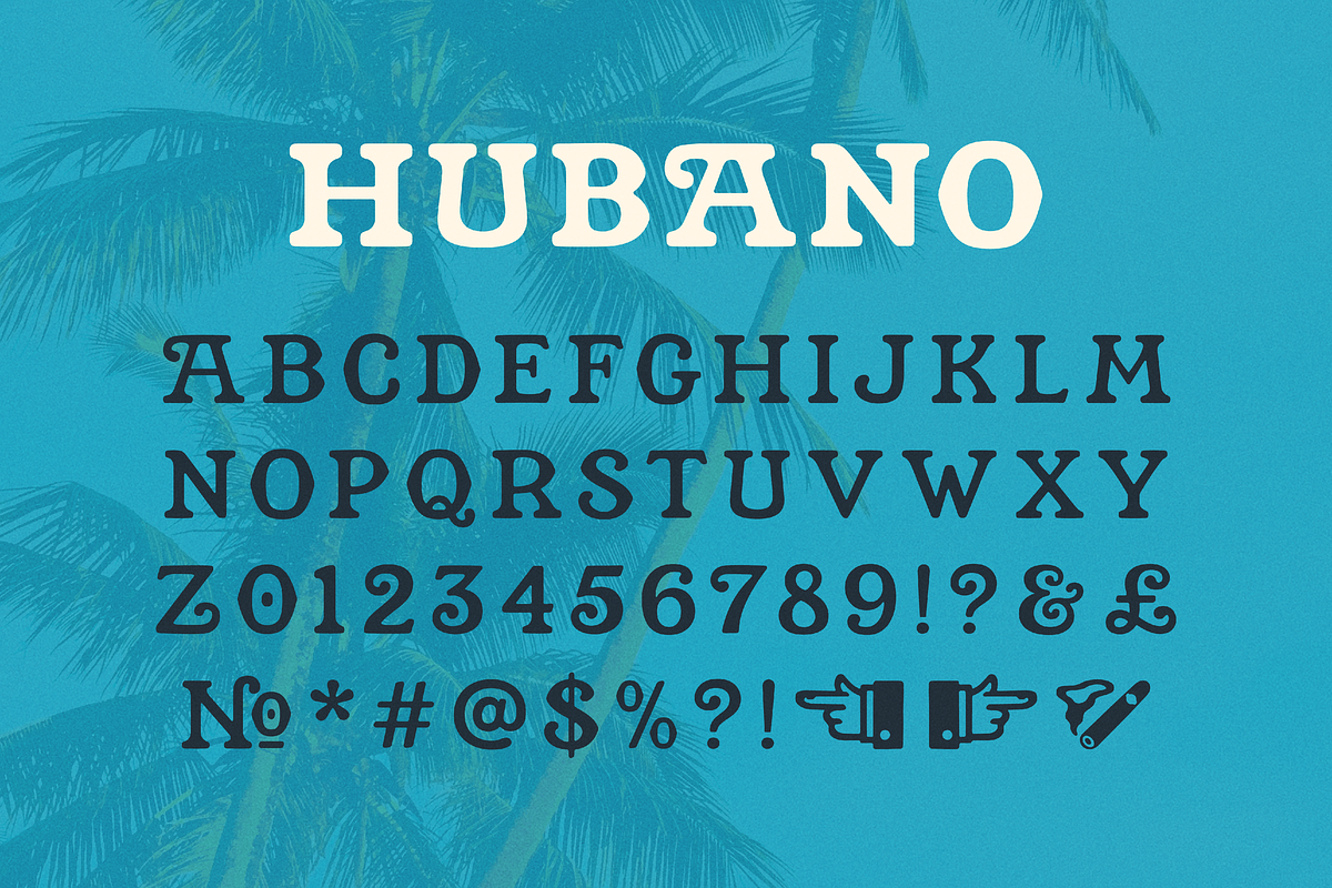 Hubano — Cigar box font, a Serif Font by SimpleBits® (Photo 2 of 4)