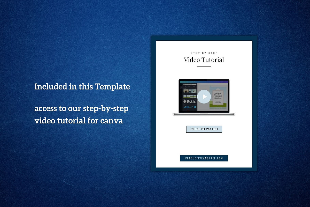 One Page Media Kit in Navy Blue [A], a Templates & Theme by ProductiveandFree (Photo 6 of 11)