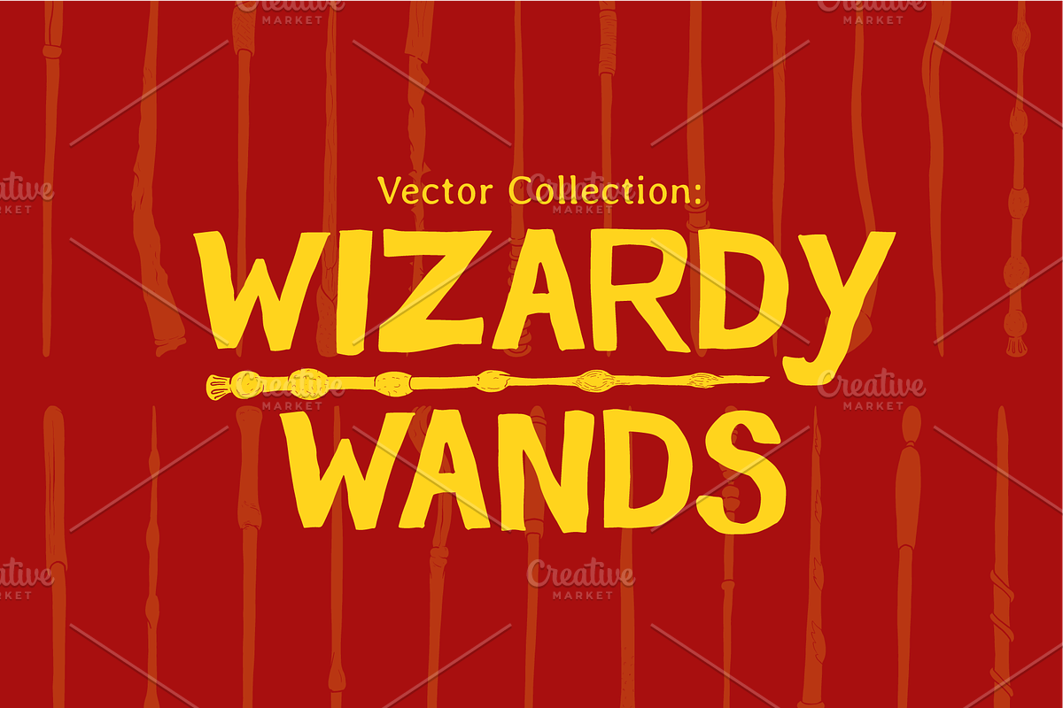 WIZARD Vector Wands, an Object Illustration by SUH-NY (Photo 1 of 5)